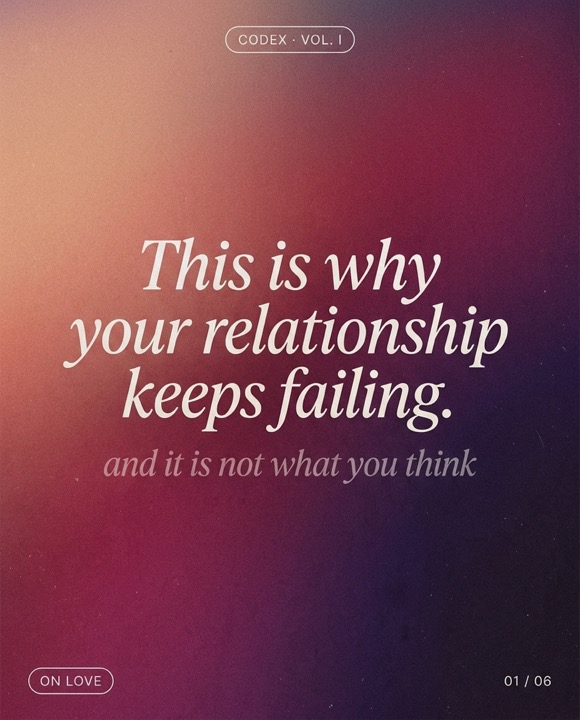 This is why your relationship keeps failing